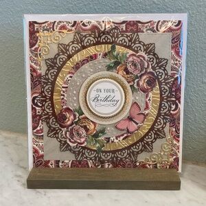 On Your Birthday Paisley Handmade Card